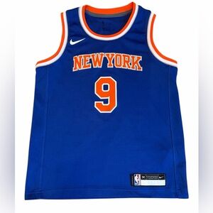 Nike New York Knicks RJ Barrett #9 Blue Basketball Jersey‎ Boys Medium (8-10)